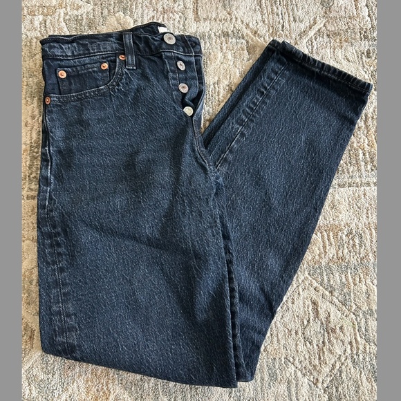 Levi's Wedgie Fit Icon Black Jeans - Picture 7 of 8